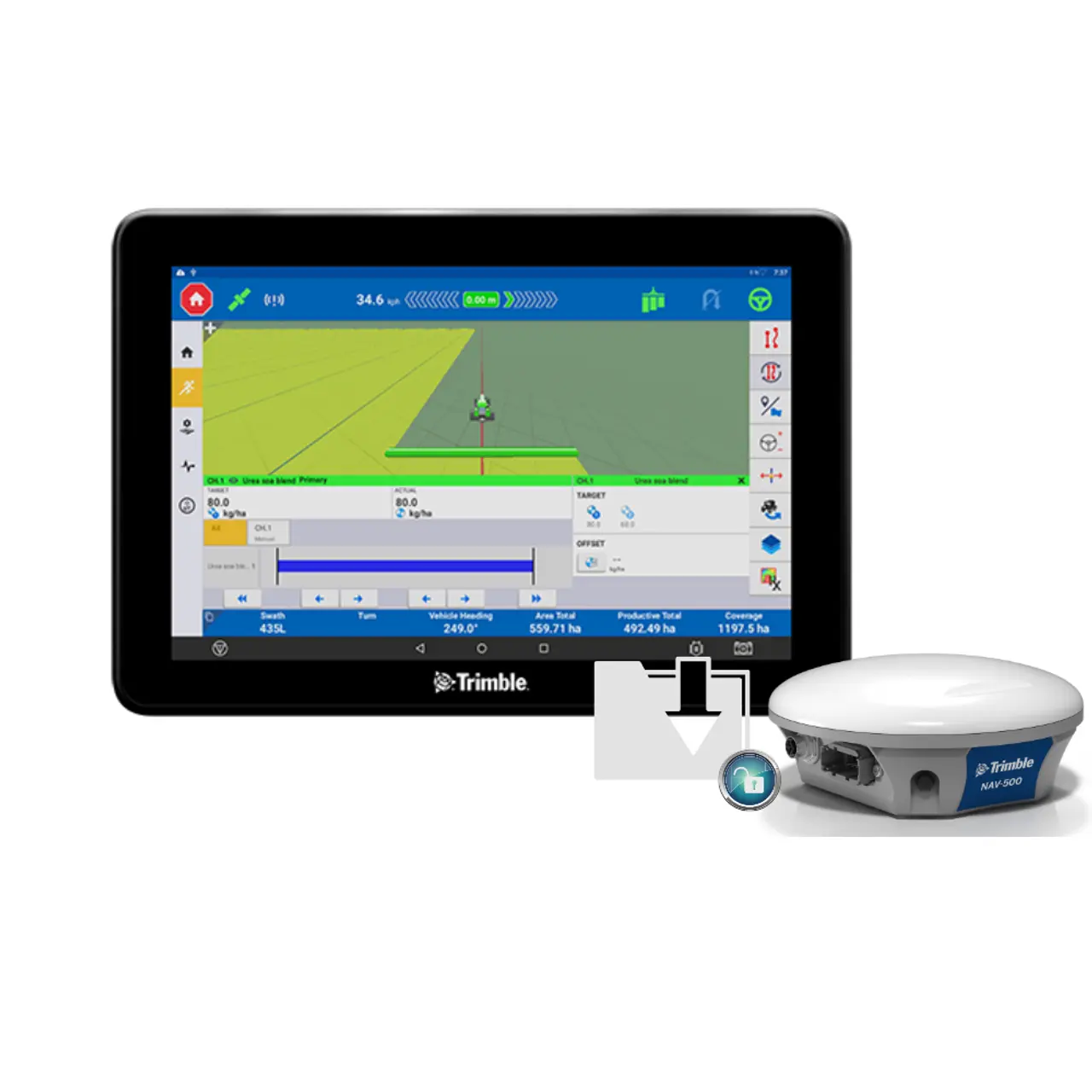 Trimble GFX-1060 — Trimble GFX-1060 Display Kit with NAV-500 Bundle